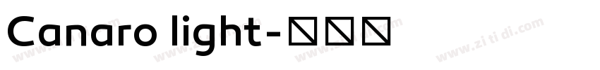 Canaro light字体转换